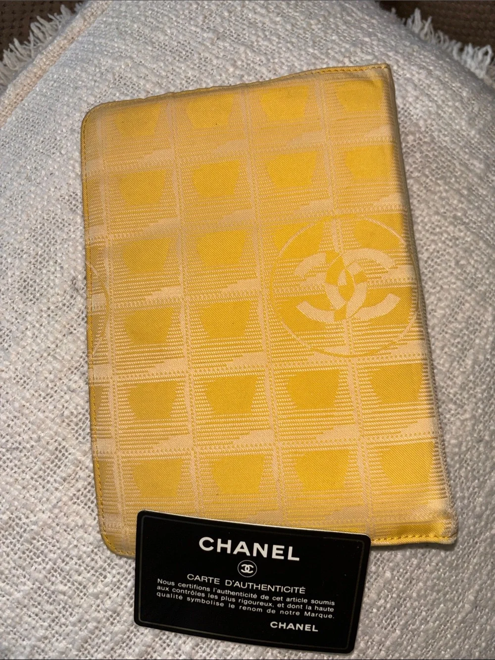 Chanel Yellow Travel Line 7” Agenda